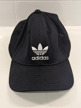adidas Originals A-Flex Fitted Cap Black Trefoil L/XL